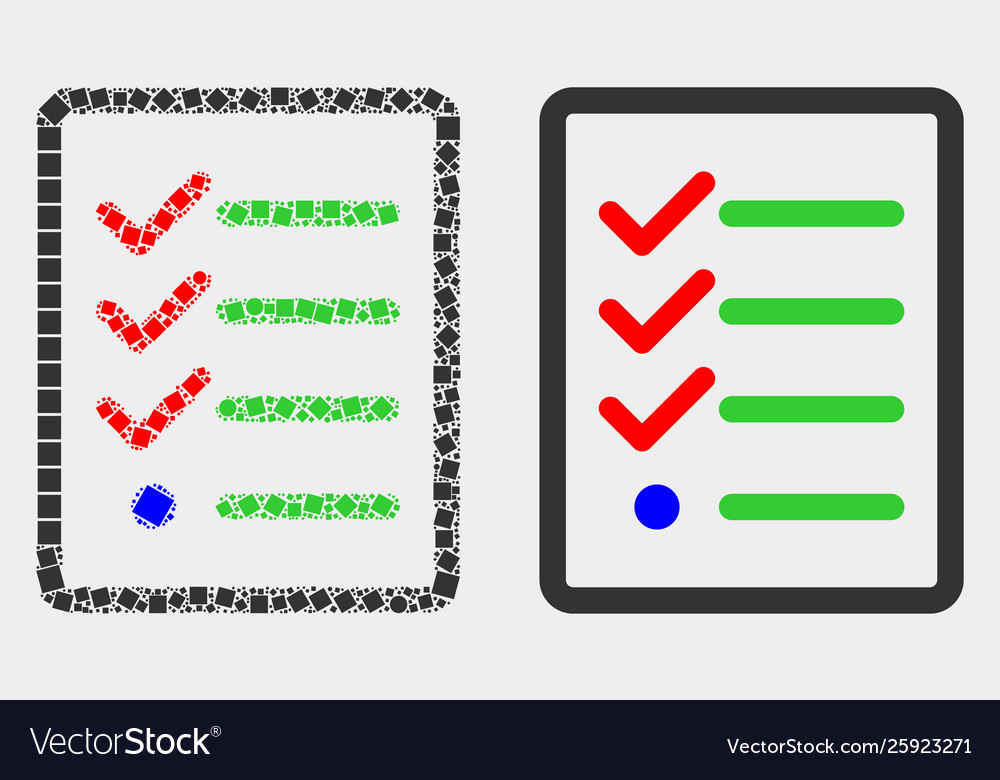 Pixelated and flat task list page icon