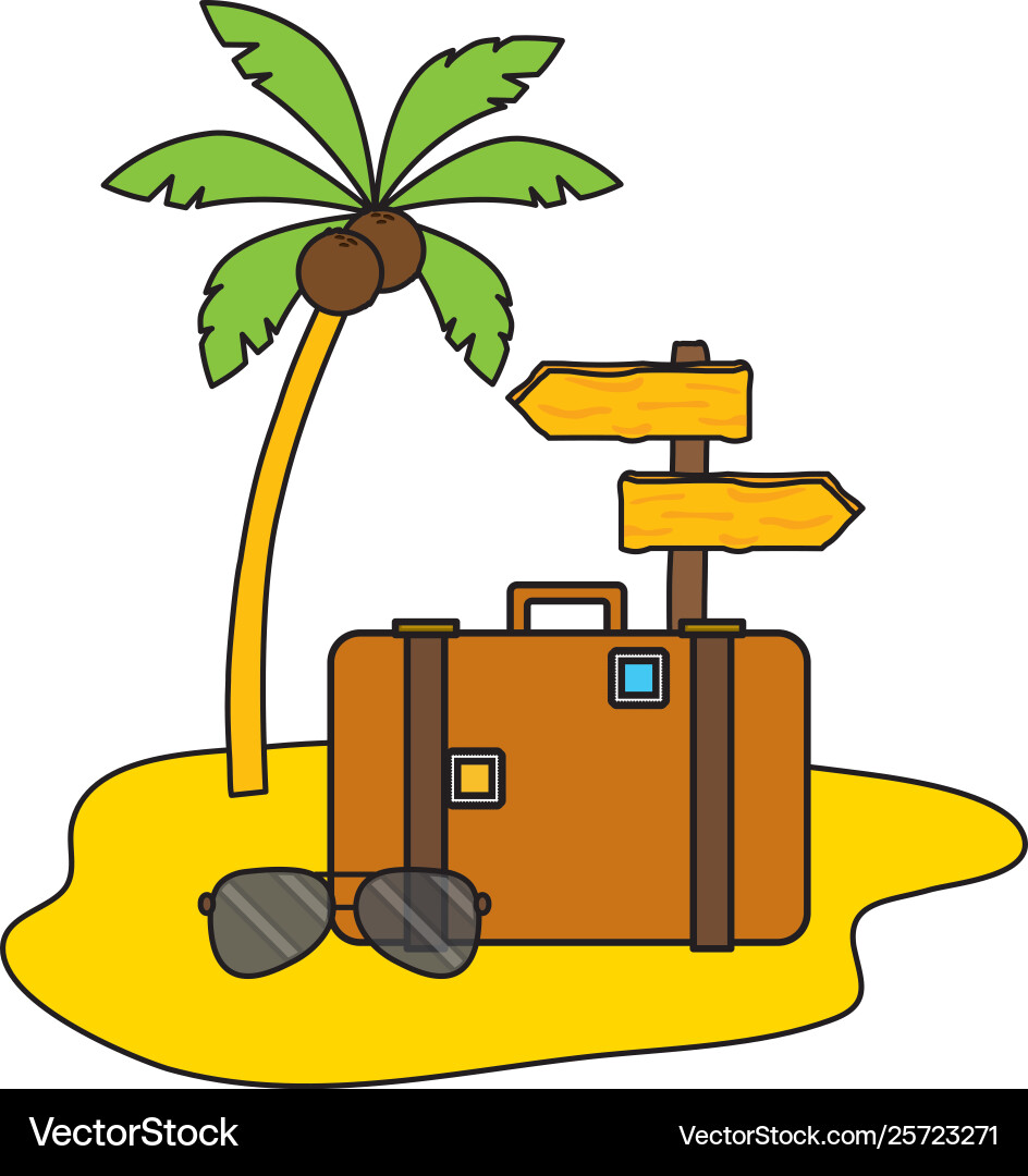 Summer time holiday Royalty Free Vector Image - VectorStock