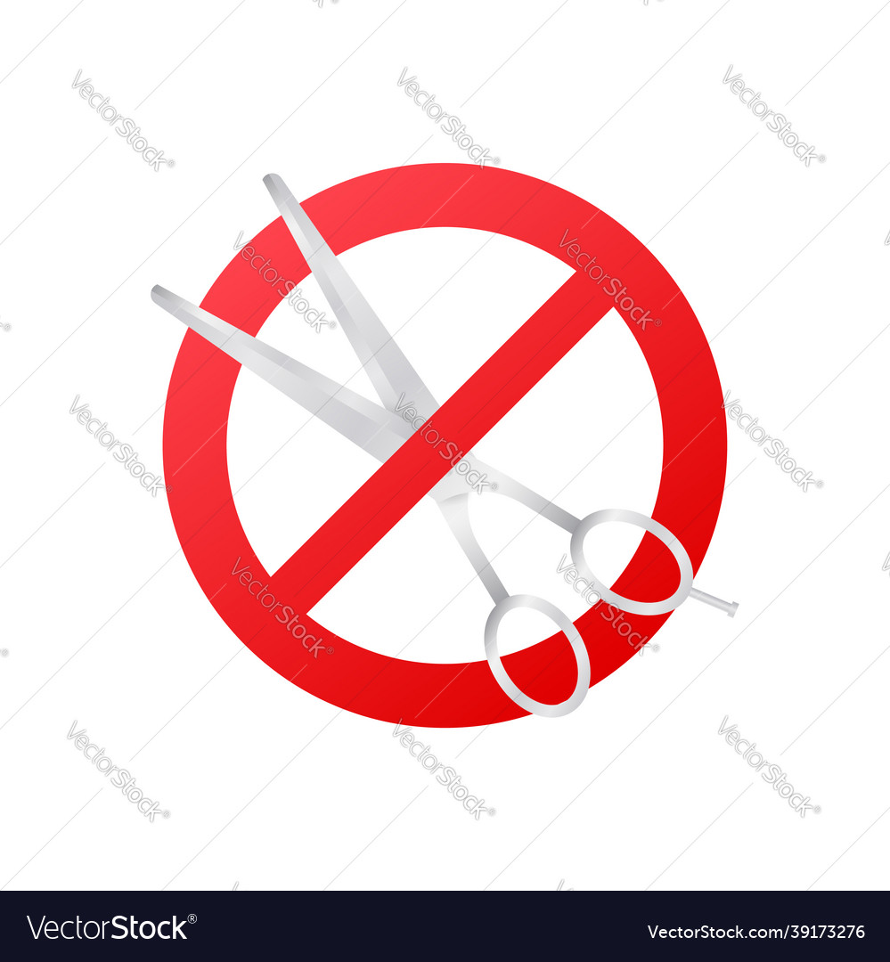 Paper cut packaging no sign design Royalty Free Vector Image