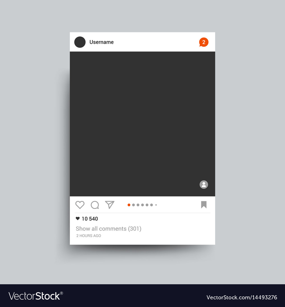 Photo Frame Inspired Instagram For Friends Vector Image