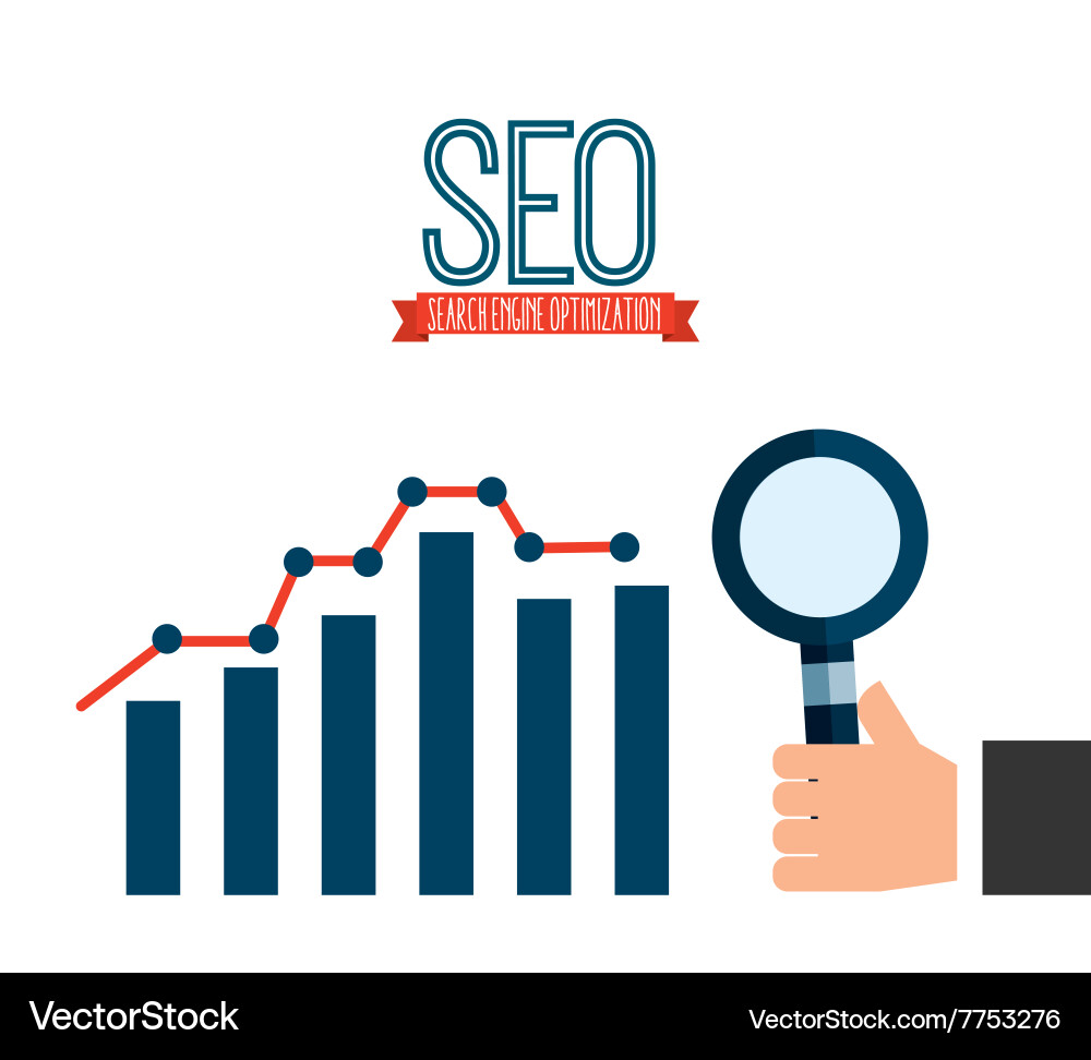 Seo concept design Royalty Free Vector Image - VectorStock