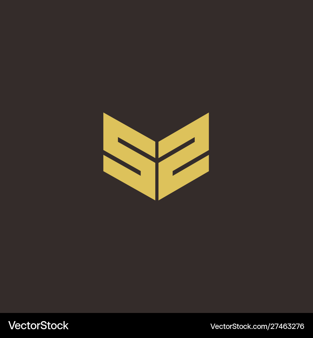 Sz logo letter initial designs template Royalty Free Vector