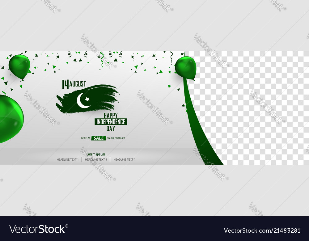 pakistani-independence-day-sale-banner-cover-vector-image