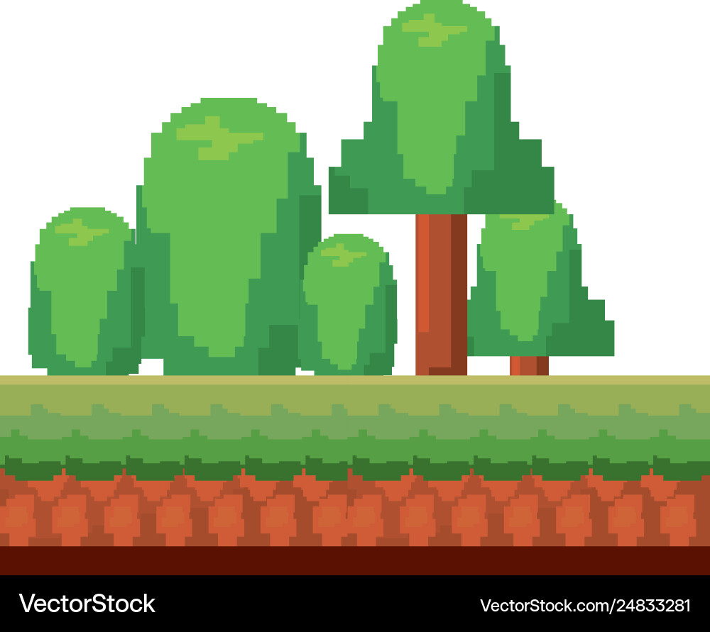 Pixel video game Royalty Free Vector Image - VectorStock