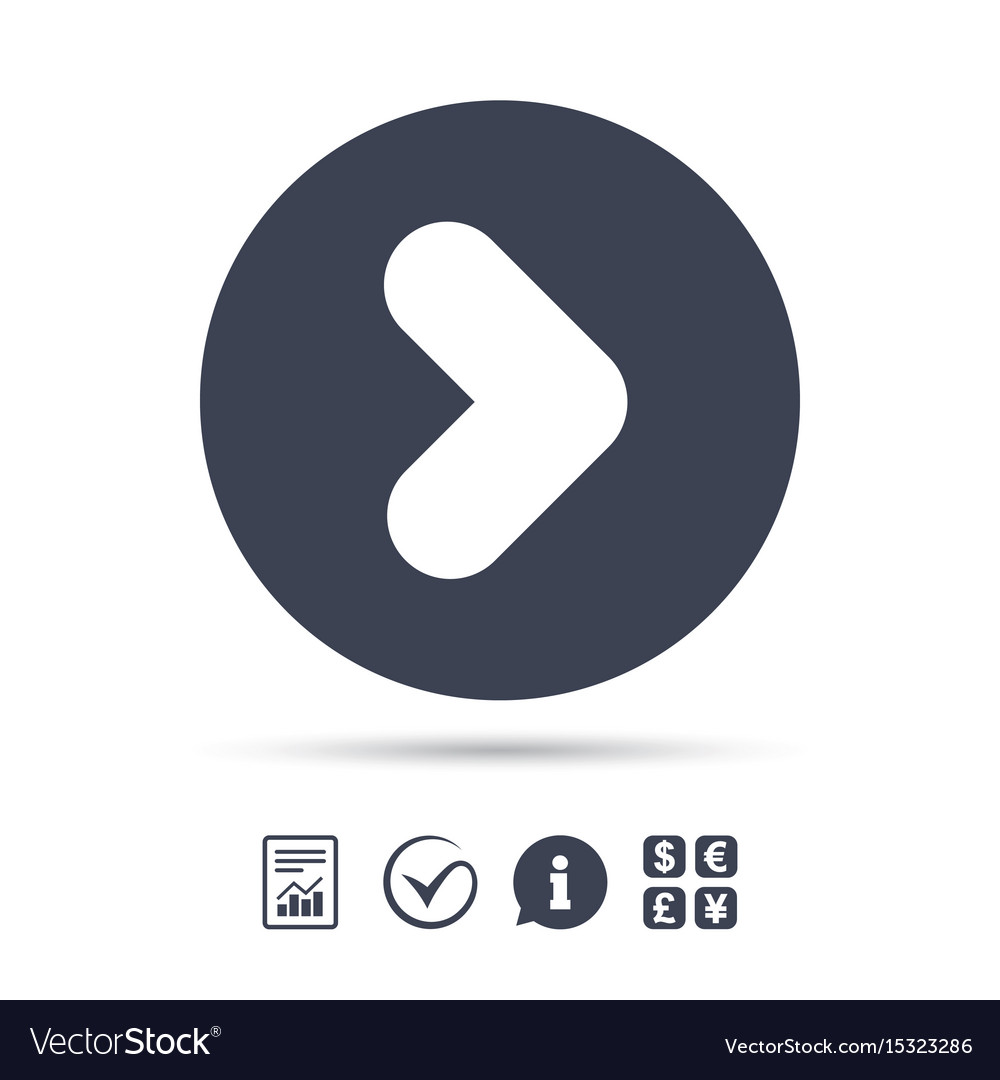 Arrow sign icon next button navigation symbol