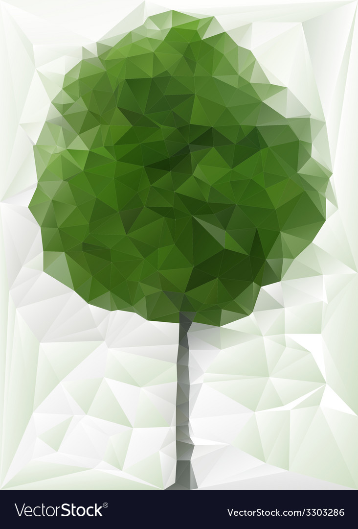 Paper green tree