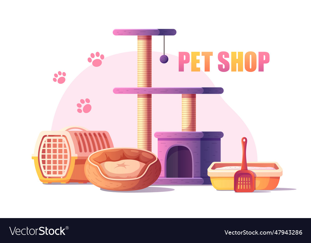 Pet shop cartoon Royalty Free Vector Image - VectorStock