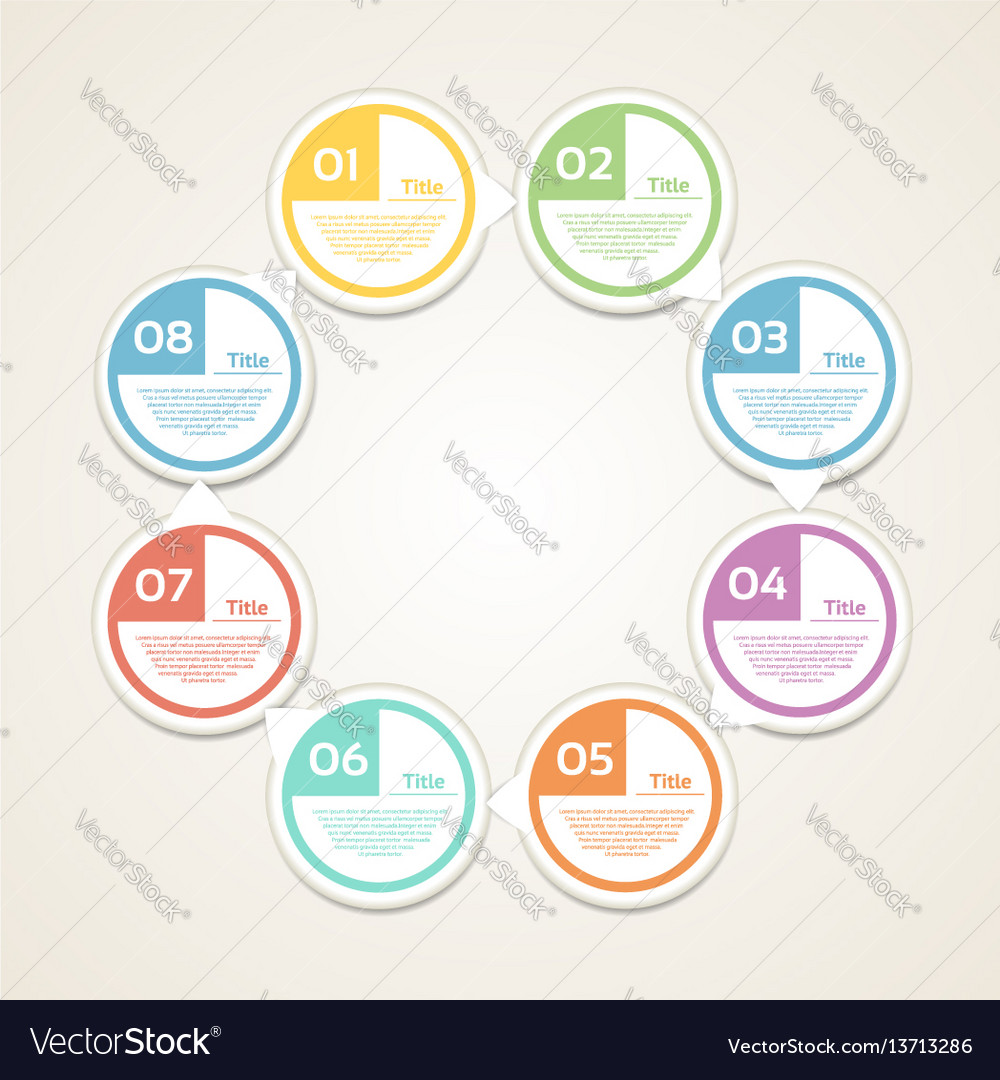 Template for diagram graph presentation Royalty Free Vector
