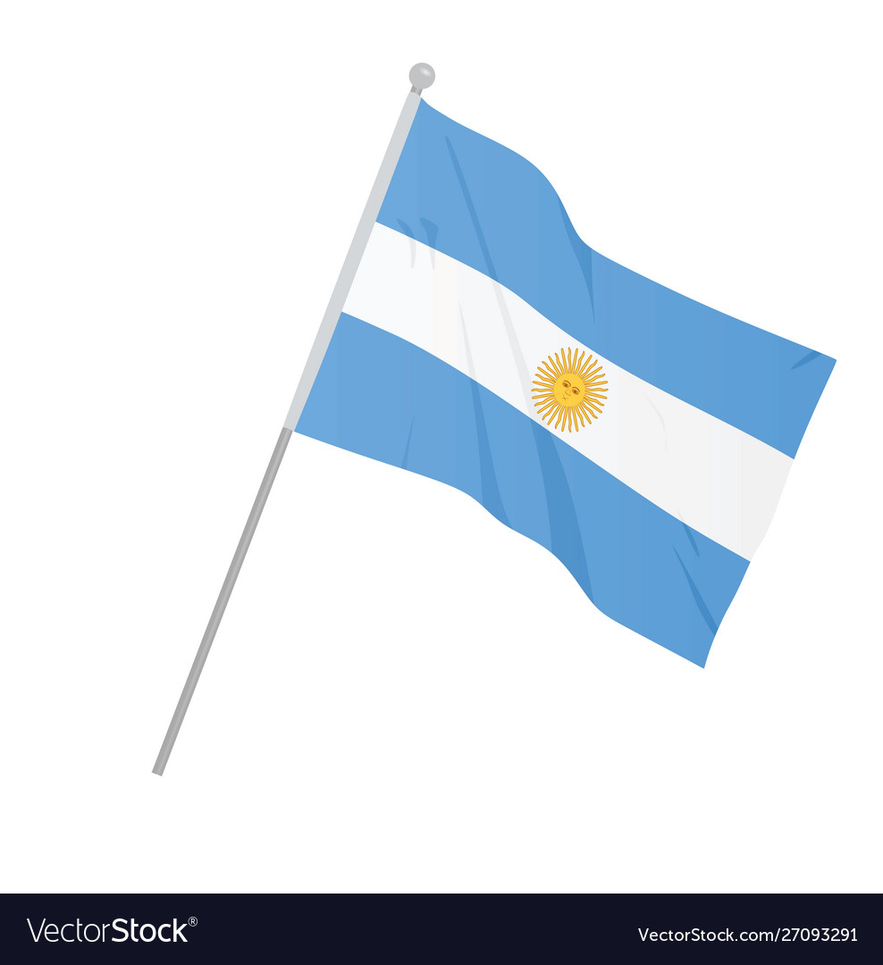 Argentina national flag Royalty Free Vector Image