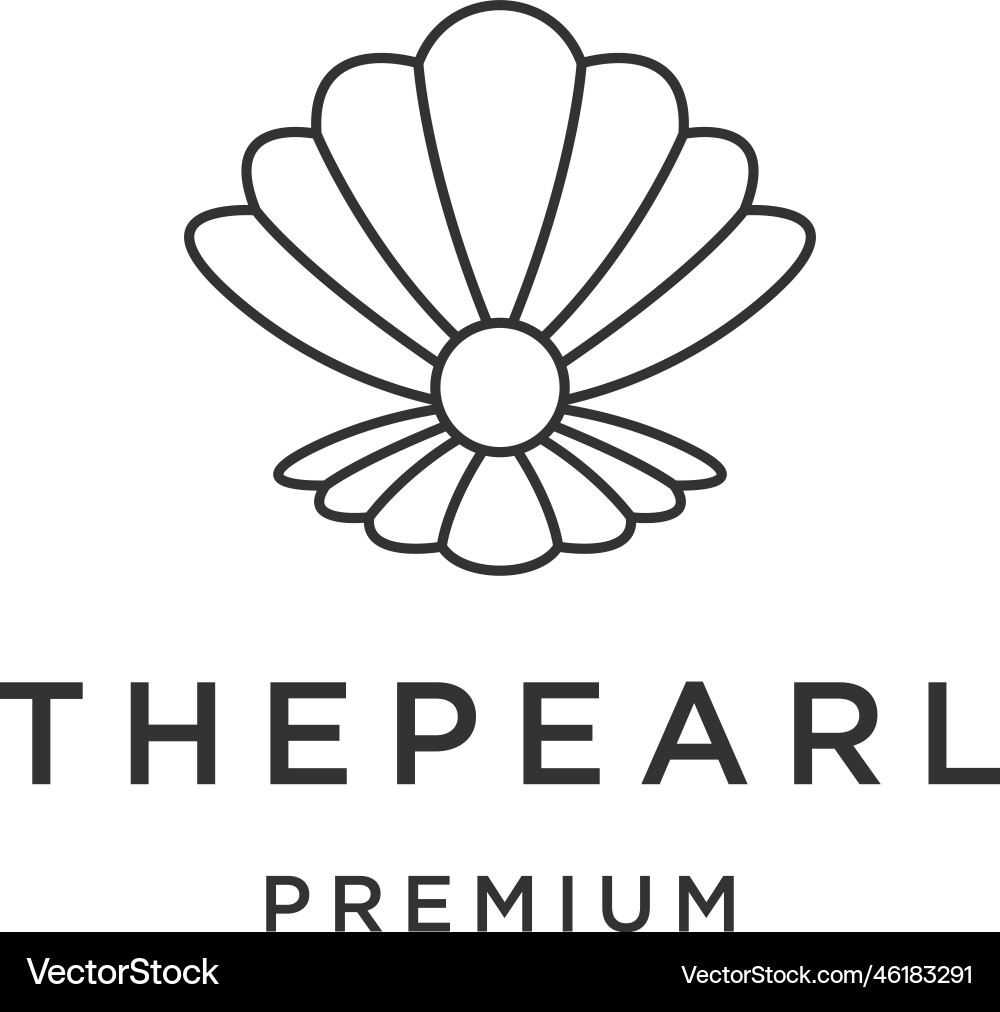 Seashell logo Royalty Free Vector Image - VectorStock