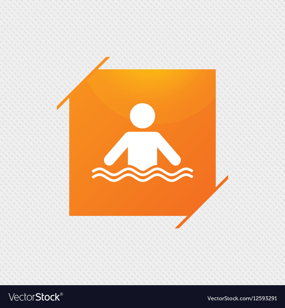 Swimming sign icon pool swim symbol