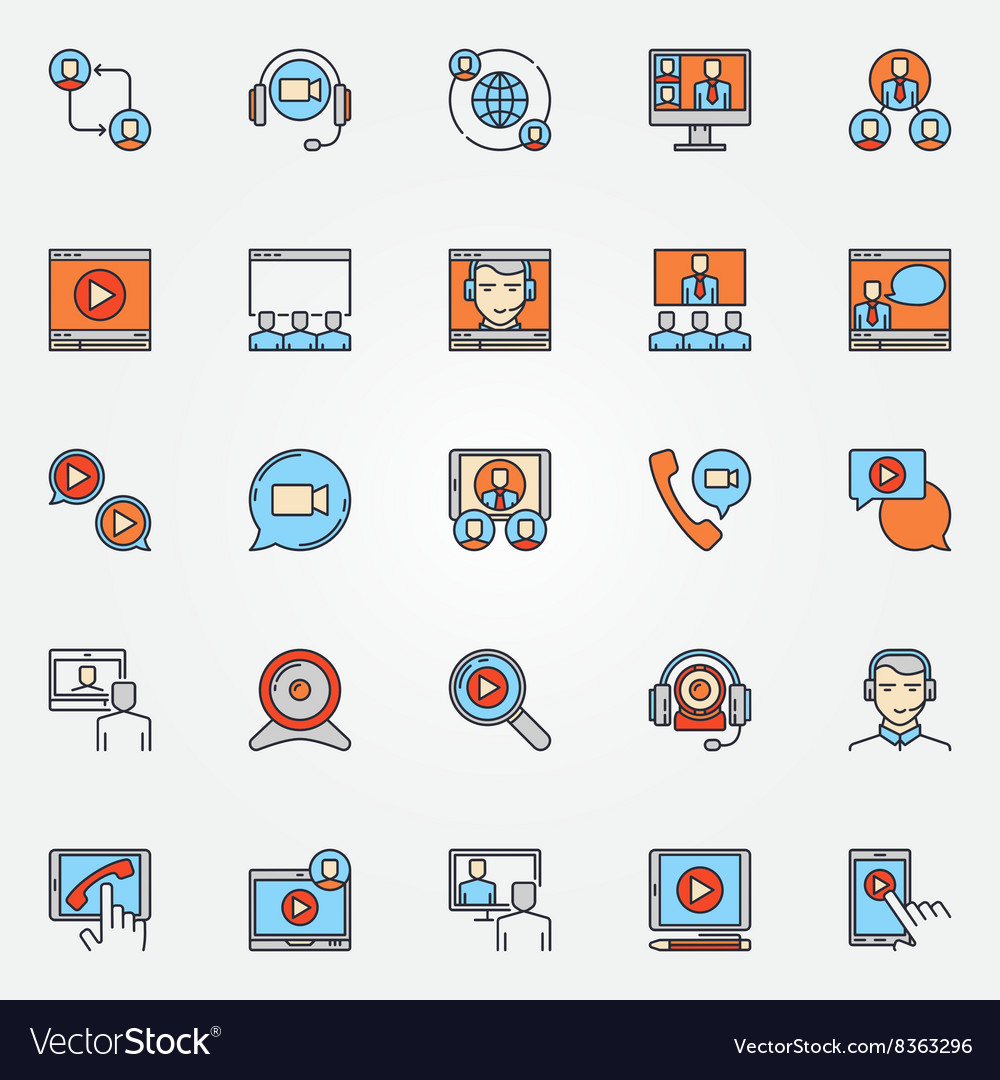 Business communication icons