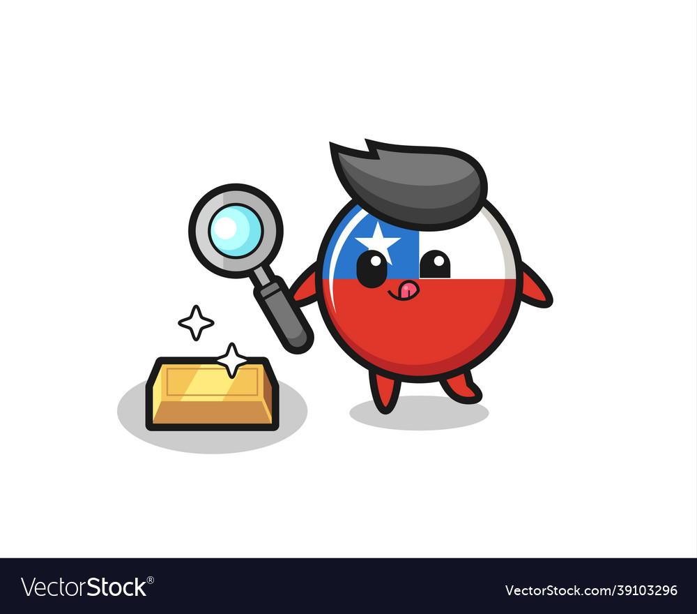 Chile flag badge character is checking