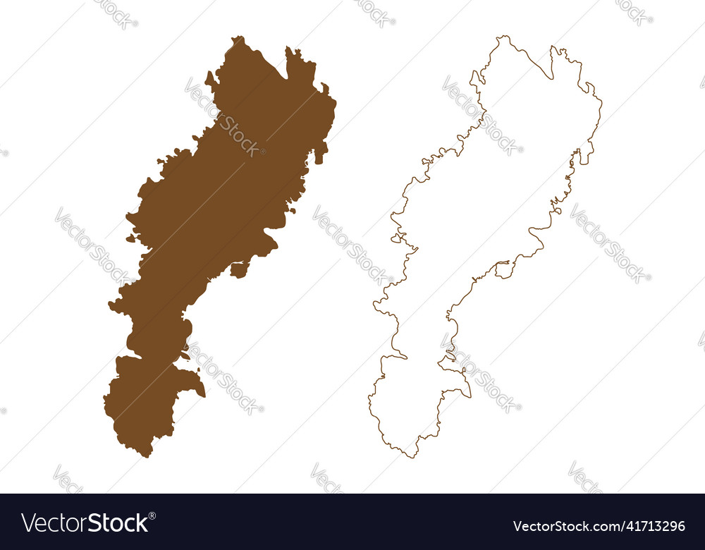 Livonsaari island republic of finland map Vector Image