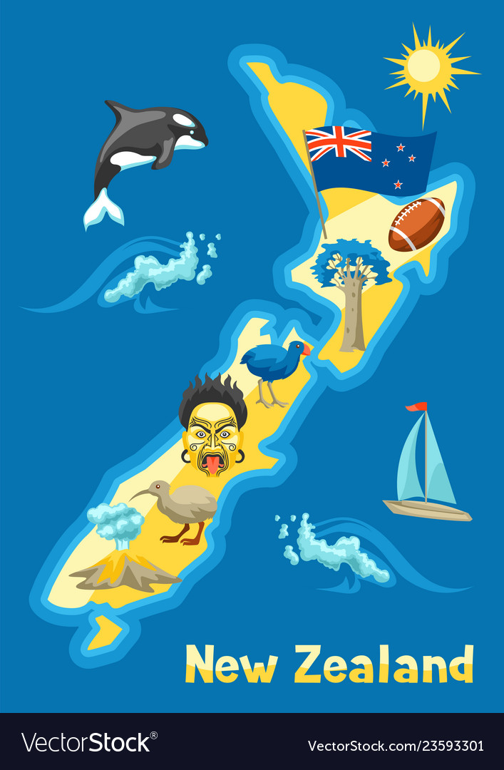 New zealand map