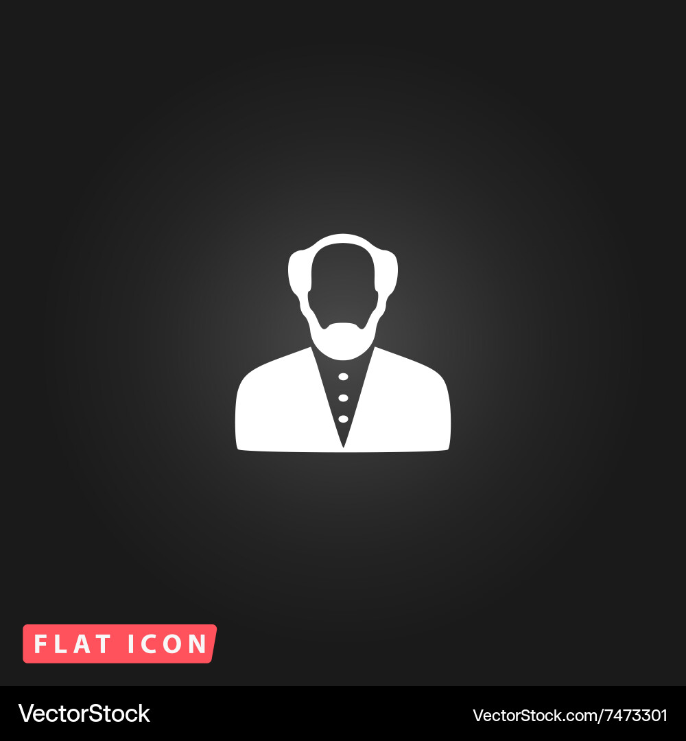 Scientist flat icon Royalty Free Vector Image - VectorStock