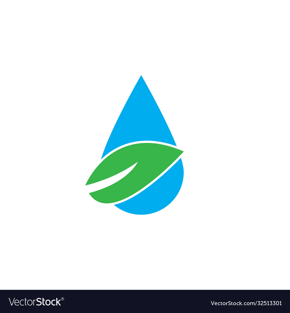 Water drop logo Royalty Free Vector Image - VectorStock