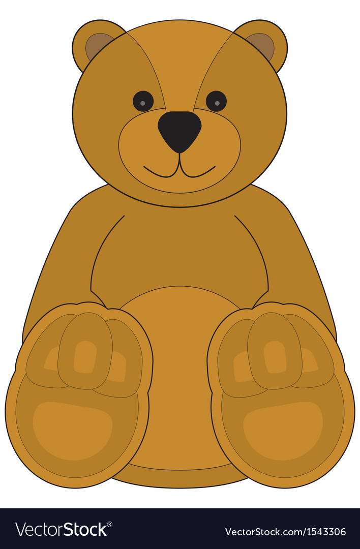 Children of a teddy bear Royalty Free Vector Image