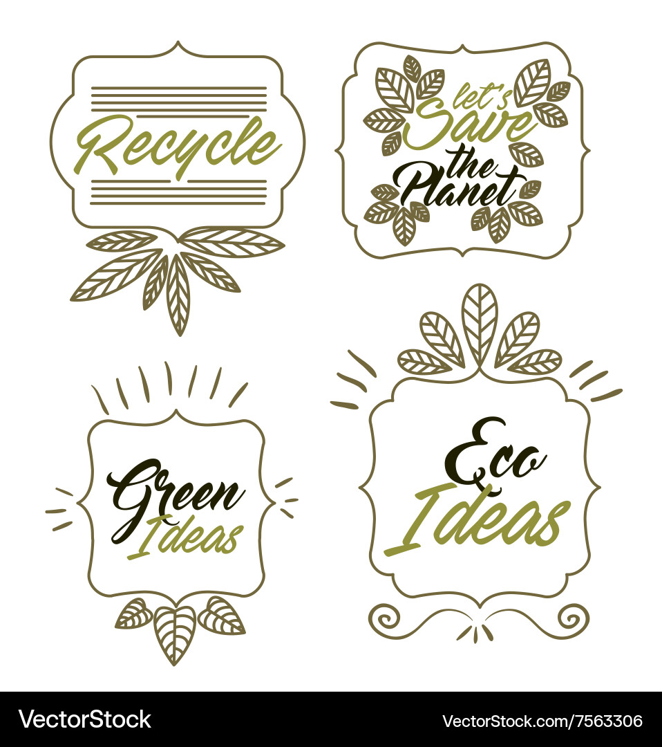 Ecology concept design Royalty Free Vector Image