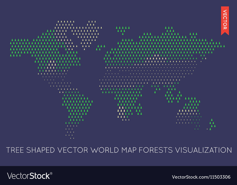 Flat world map infographic map of the world Vector Image