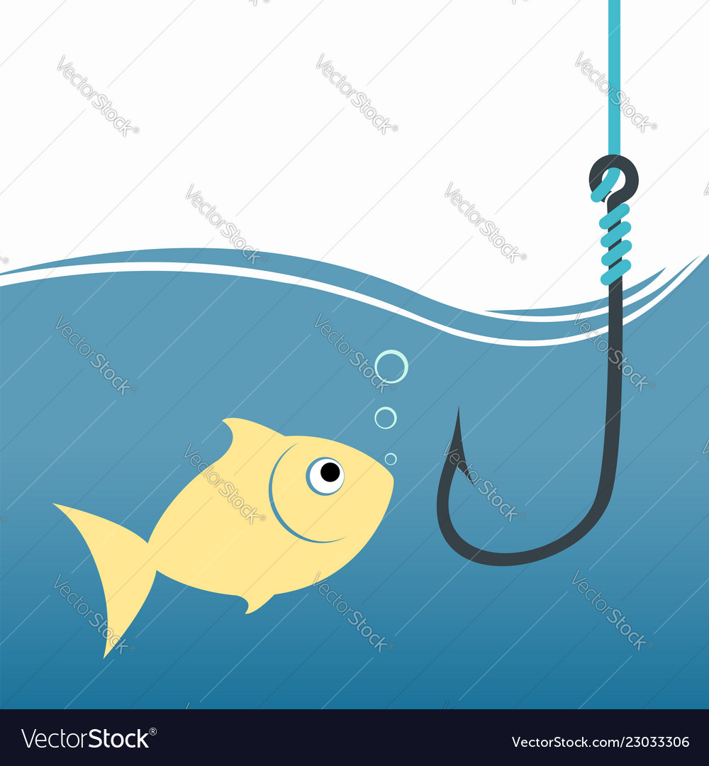 fishing hook with fish