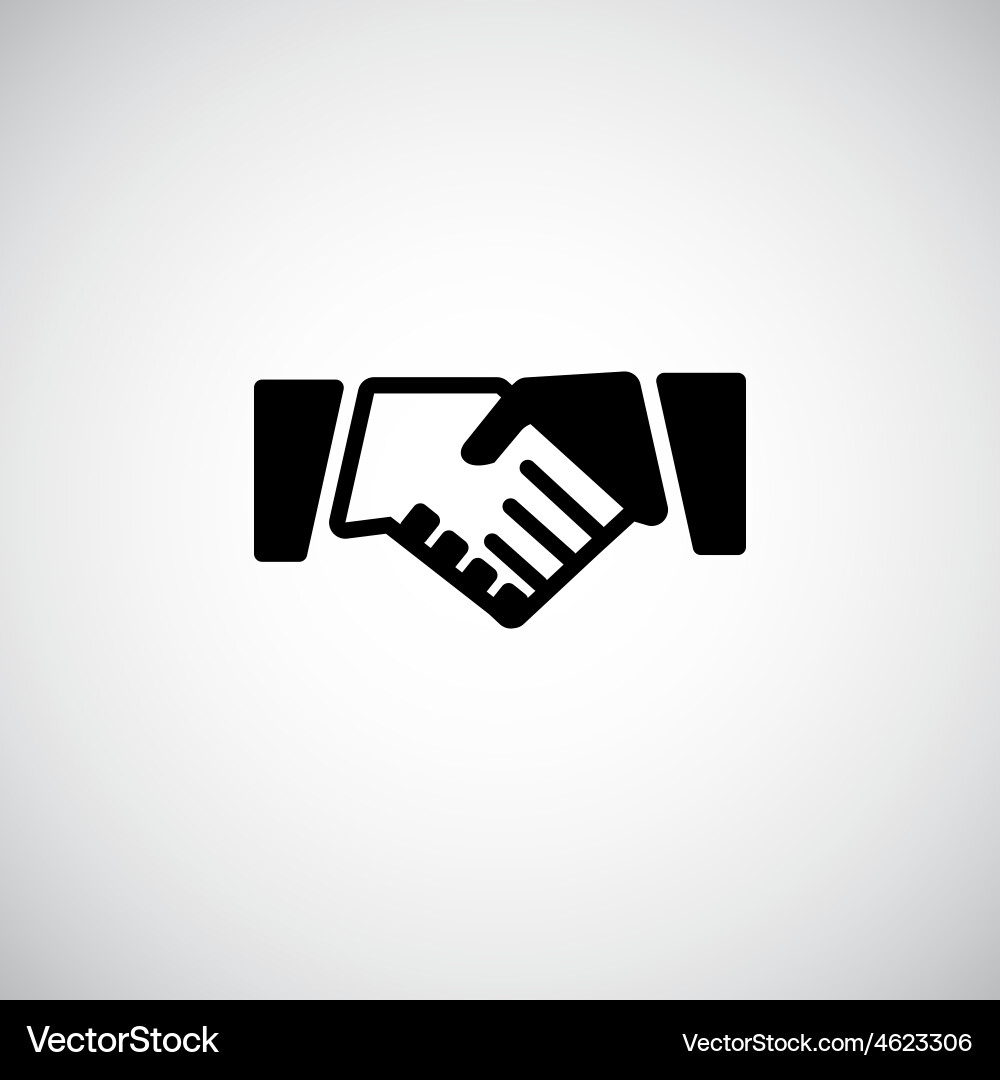 Handshake icon Royalty Free Vector Image - VectorStock