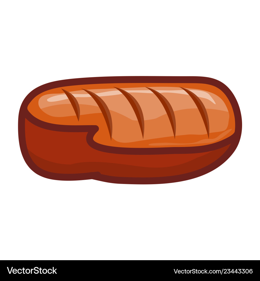 Meat steak isolated Royalty Free Vector Image - VectorStock