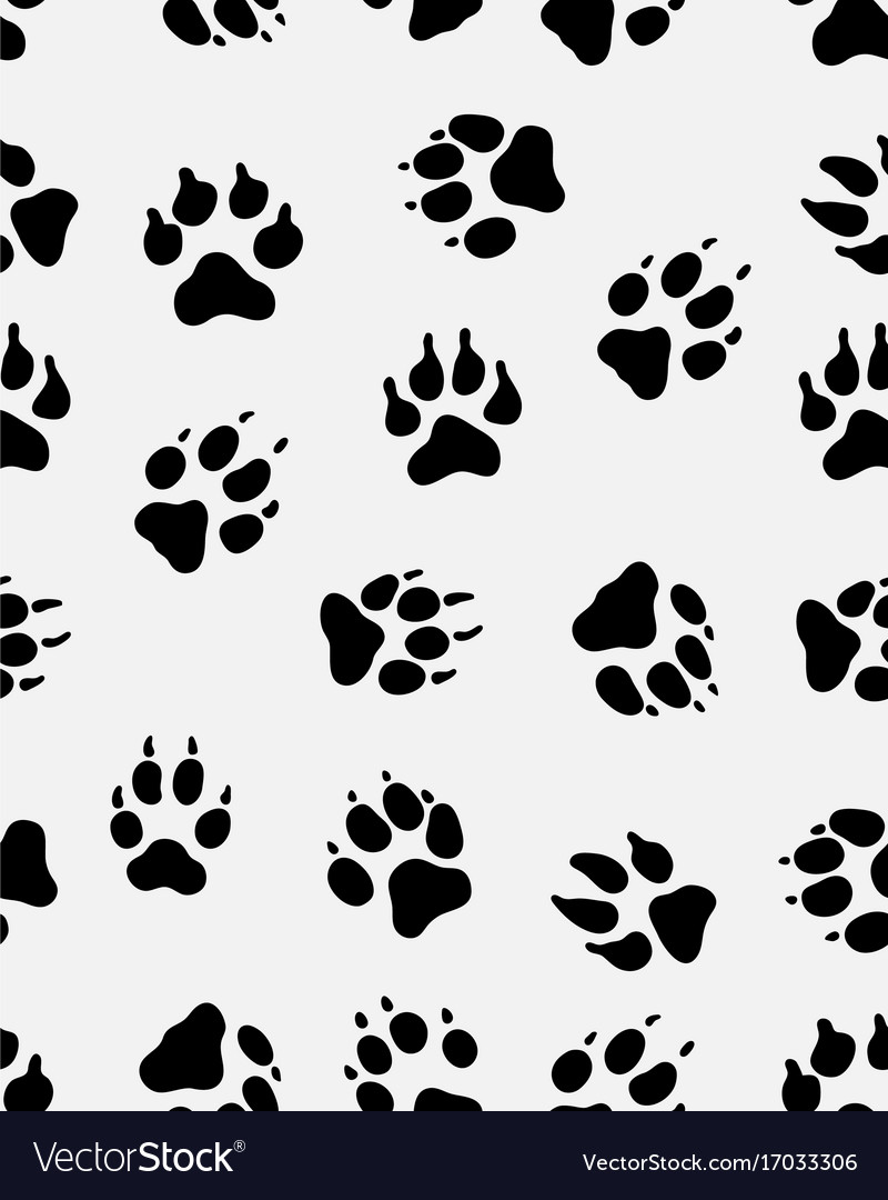 Prints of dog paw Royalty Free Vector Image - VectorStock