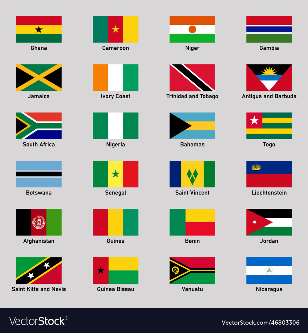 The Flags Of Different Countries With Names In Englis vrogue.co