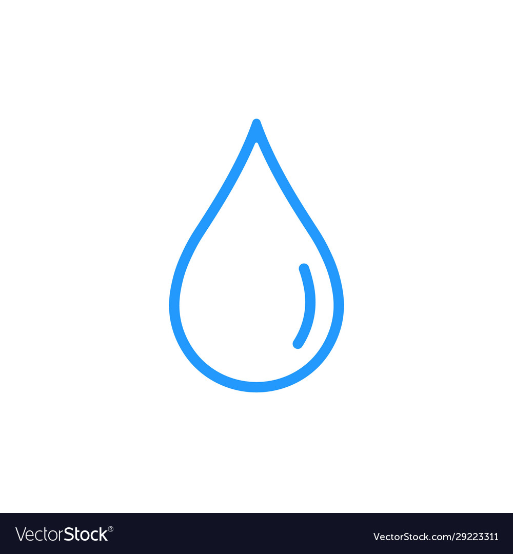 Drop icon outline design