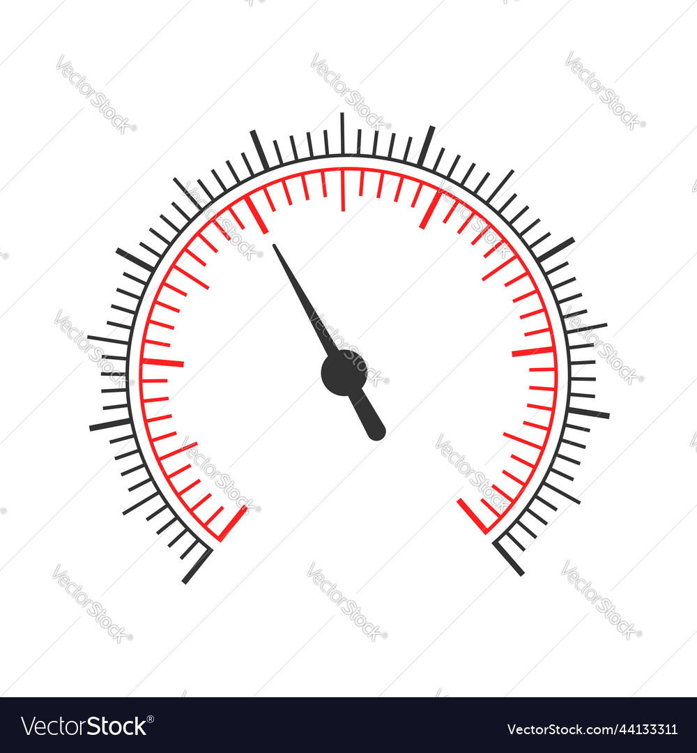 Gauge dashboard template with two round charts Vector Image