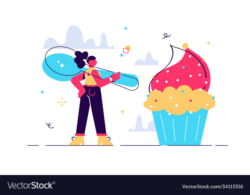 Cartoon sweet-tooth Royalty Free Vector Image - VectorStock