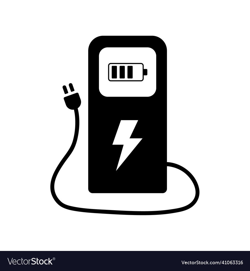 Charger with indication of charge level Royalty Free Vector