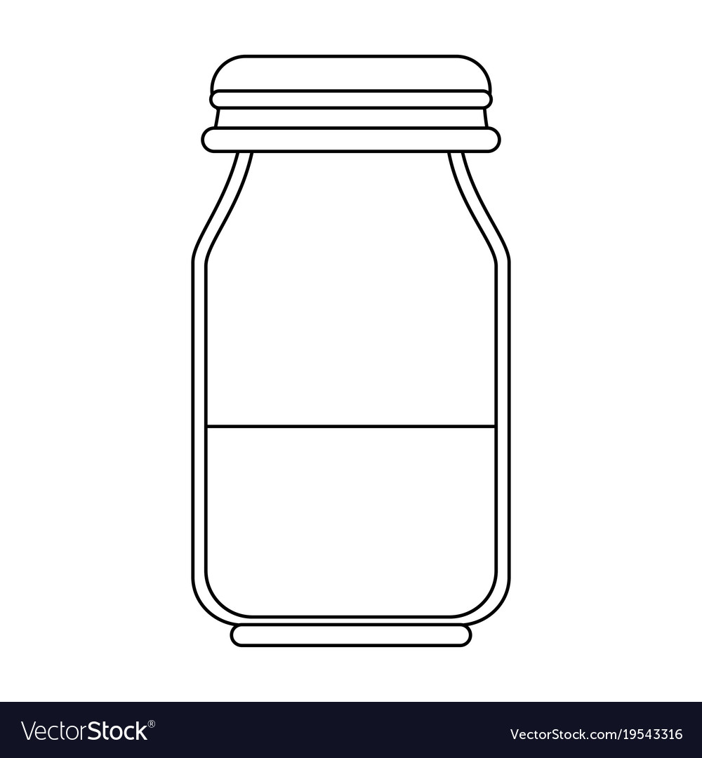 Honey Glass Bottle Royalty Free Vector Image - Vectorstock