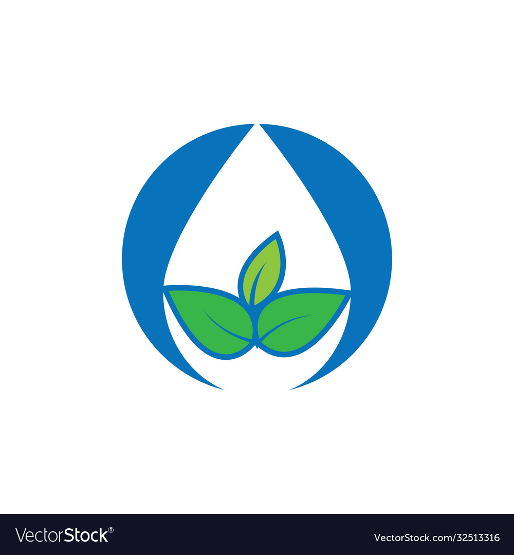 Water drop logo Royalty Free Vector Image - VectorStock