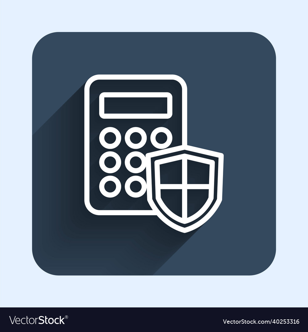 White line security system control panel