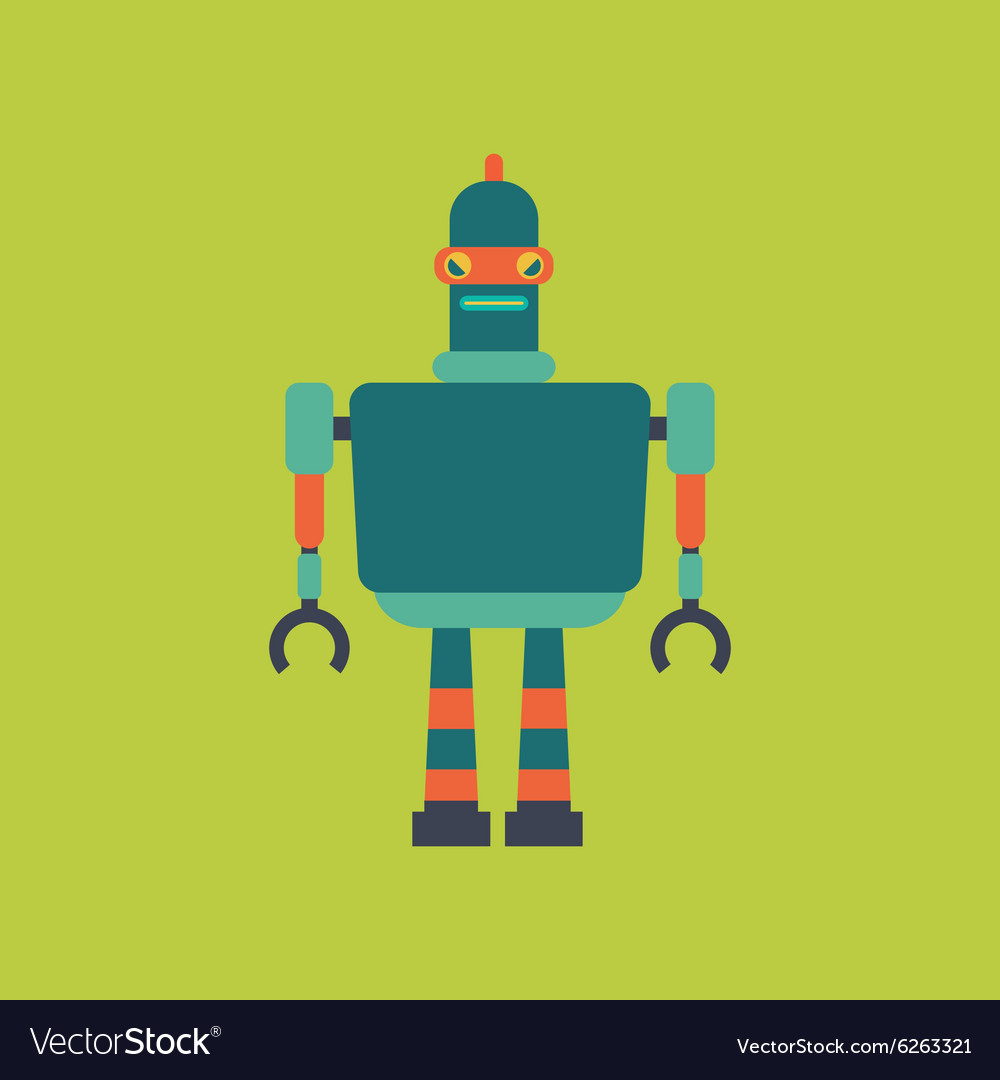 Cute robot Royalty Free Vector Image - VectorStock