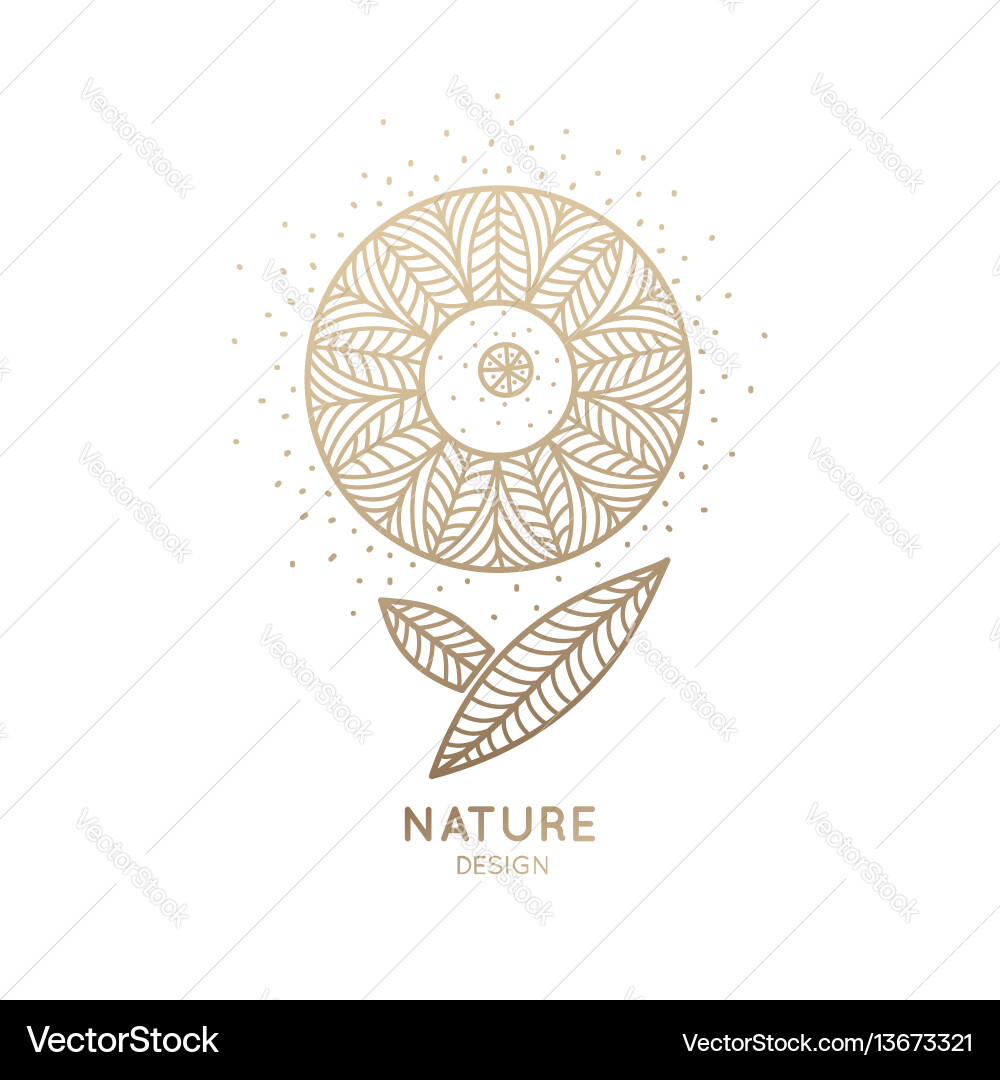 Logo nature Royalty Free Vector Image - VectorStock