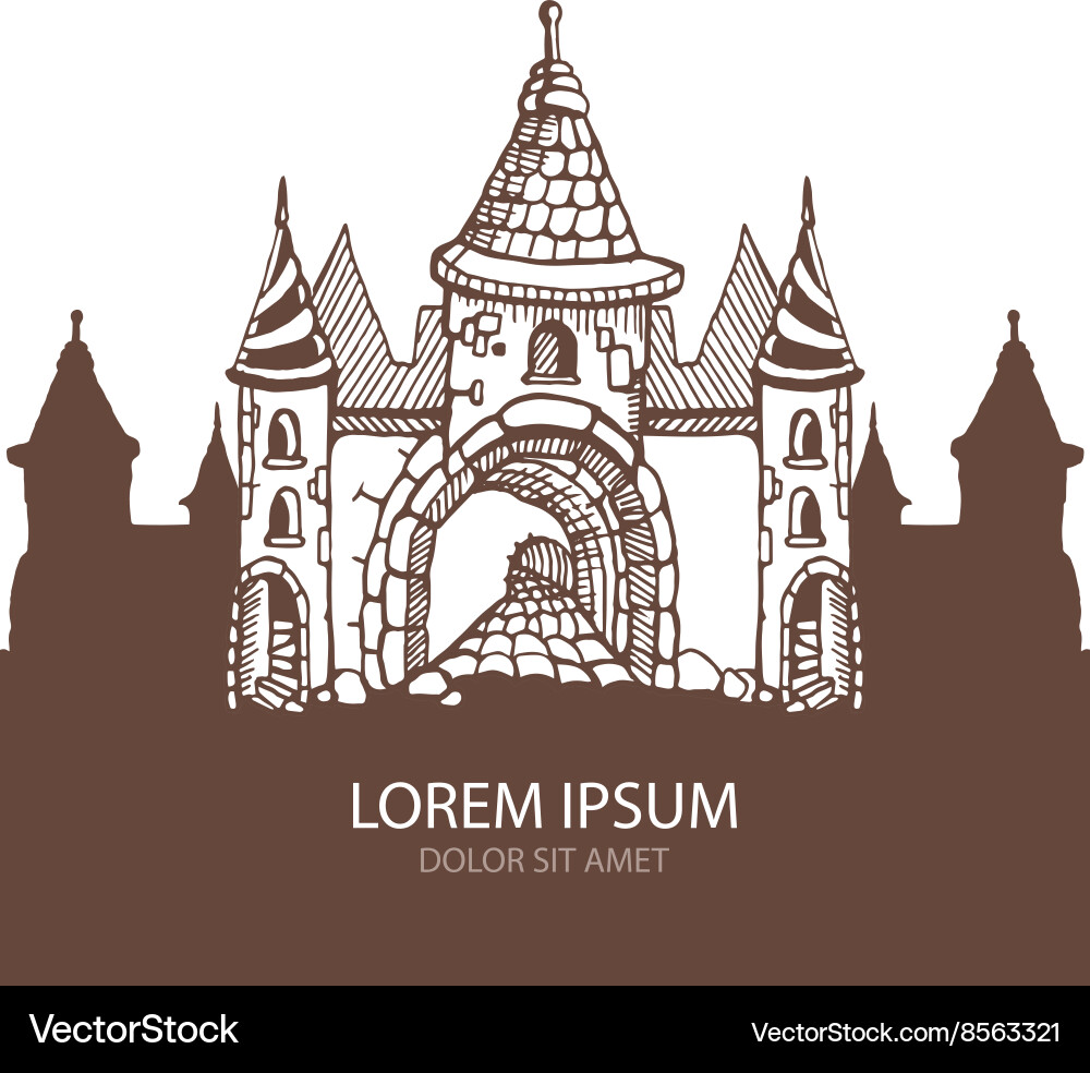 Medieval castles Royalty Free Vector Image - VectorStock