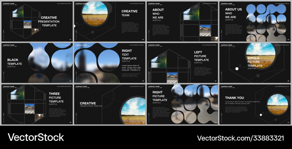 Presentation templates multipurpose Royalty Free Vector