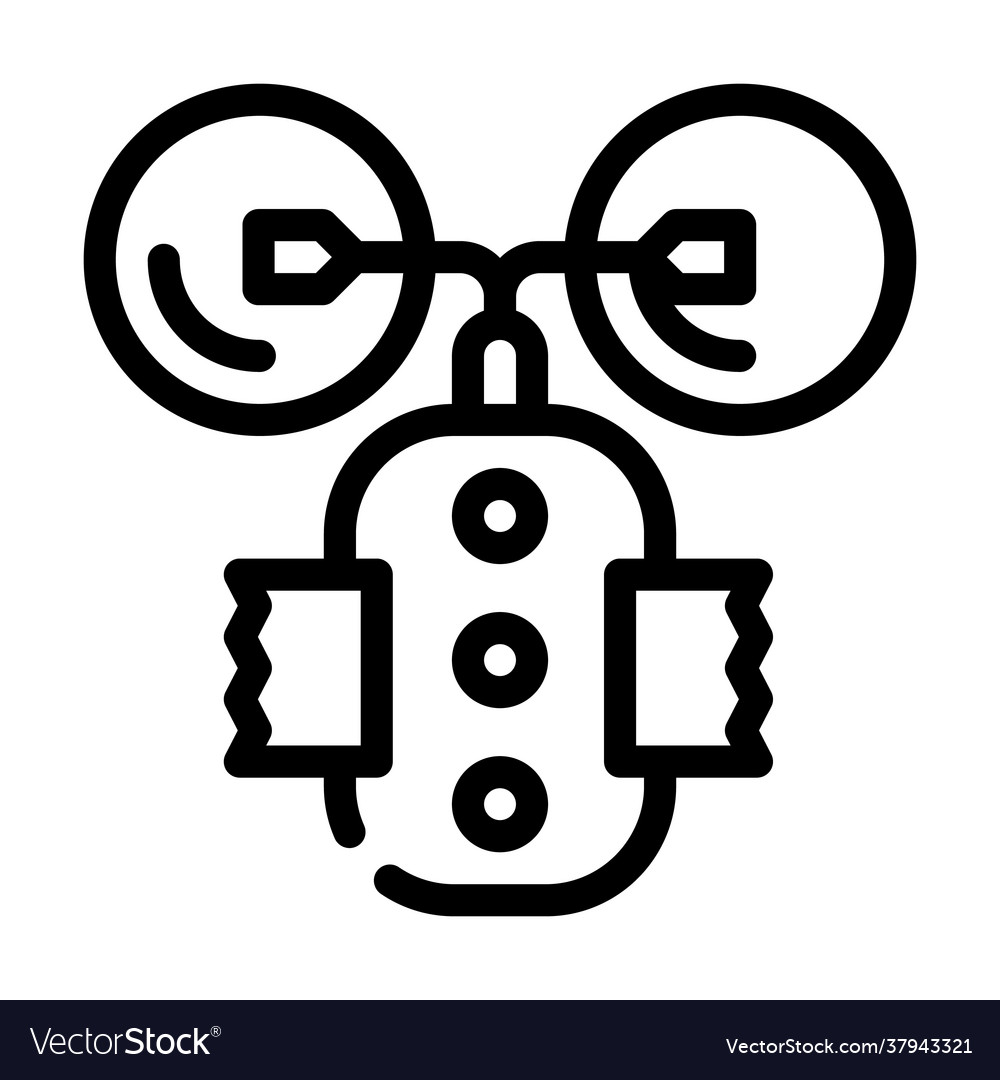 Stimulant device line icon Royalty Free Vector Image