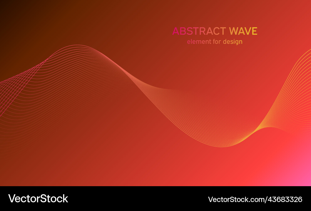 Abstract wave element for design digital Vector Image