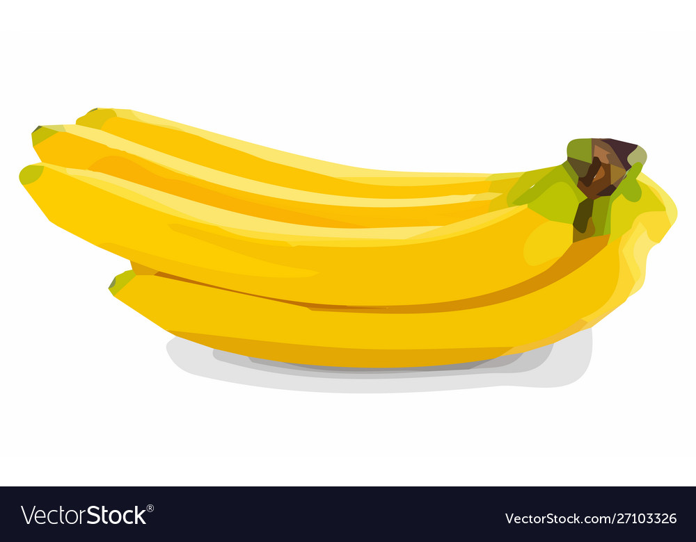 Banana auf weißem Hintergrund