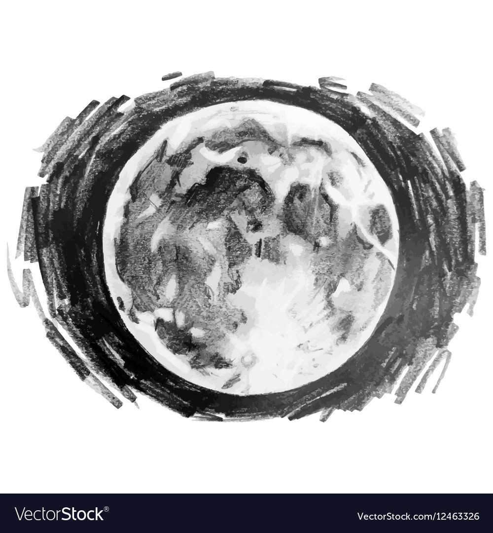 The Wolf Into The Moon Pencil Style by drozilmitch on DeviantArt