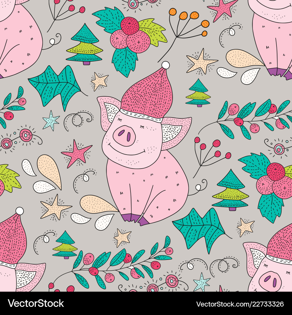 Seamless pattern with holiday Royalty Free Vector Image