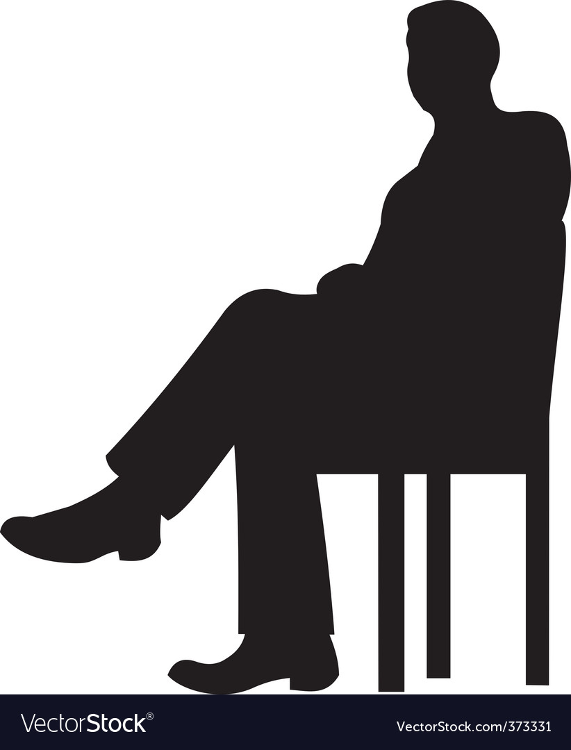 businessman silhouette royalty free vector image