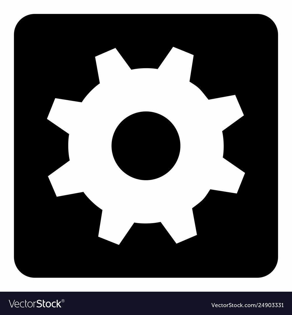 Cog icon Royalty Free Vector Image VectorStock