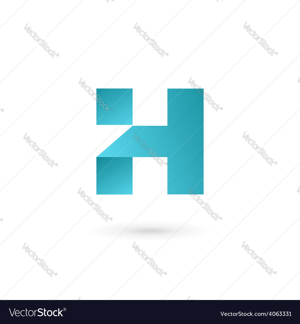 Letter h logo icon design template elements