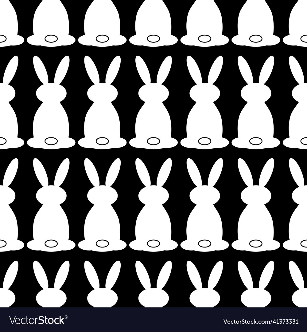 Rabbit seamless pattern bunny background