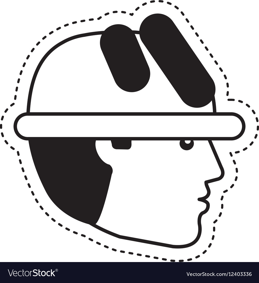 Construction professional avatar character